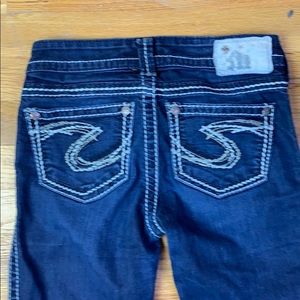 SILVER Francis Bootcut Blue Jeans W24